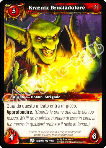 Kraznix Bruciadolore comune (IT) -NEAR MINT-