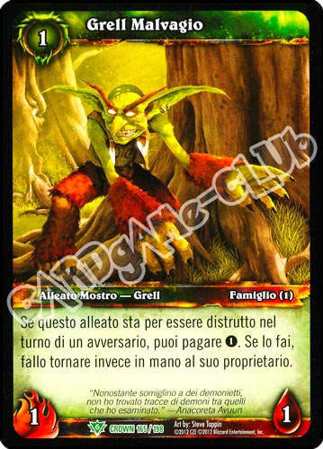 Grell Malvagio non comune (IT) -NEAR MINT-