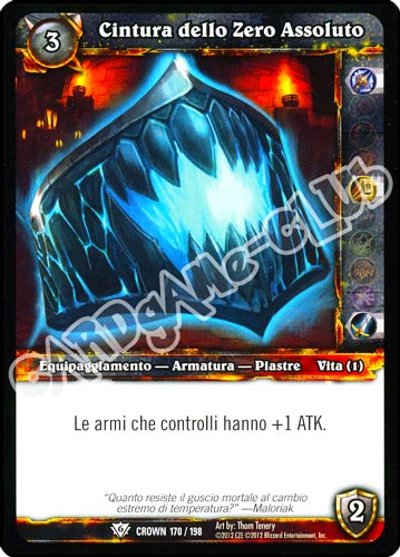 Cintura dello Zero Assoluto comune (IT) -NEAR MINT-