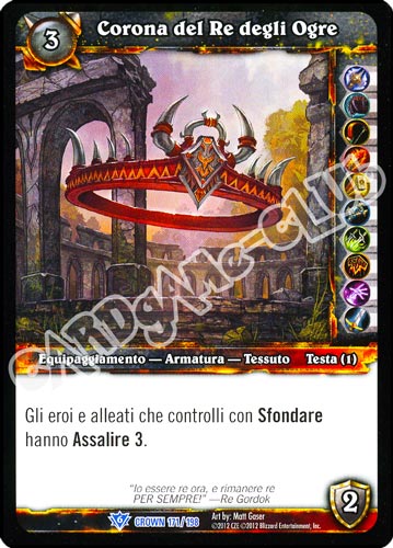 Corona del Re degli  Ogre rara (IT) -NEAR MINT-