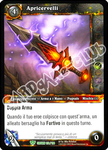 Apricervelli non comune (IT) -NEAR MINT-