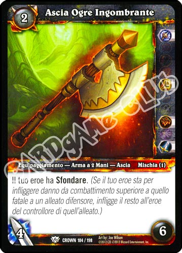 Ascia Ogre Ingombrante comune (IT) -NEAR MINT-