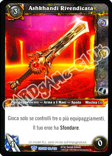 Ashkhandi Rivendicata rara (IT) -NEAR MINT-