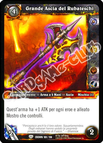 Grande Ascia di Rubateschi comune (IT) -NEAR MINT-