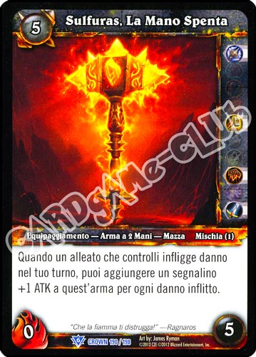 Sulfuras, La Mano Spenta rara (IT) -NEAR MINT-