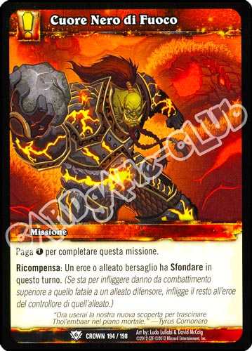 Cuore Nero di Fuoco comune (IT) -NEAR MINT-