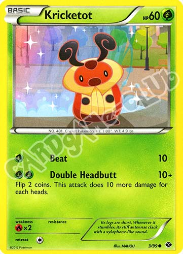 003 / 099 Kricketot comune (EN) -NEAR MINT-