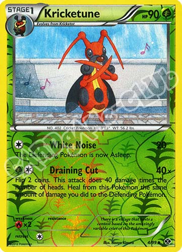 004 / 099 Kricketune non comune foil reverse (EN) -NEAR MINT-