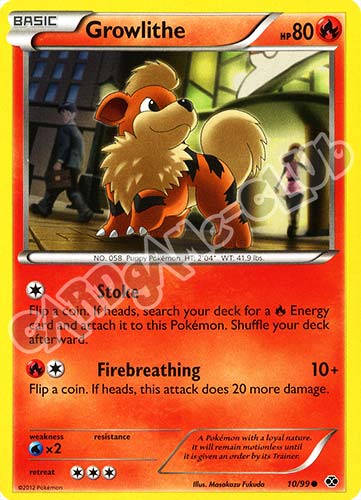 010 / 099 Growlithe comune (EN) -NEAR MINT-