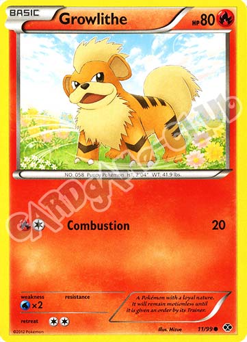 011 / 099 Growlithe comune (EN) -NEAR MINT-