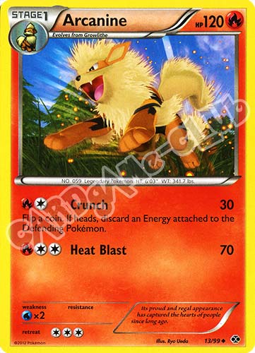 013 / 099 Arcanine non comune (EN) -NEAR MINT-
