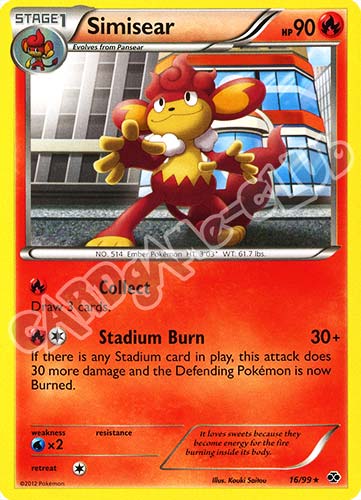 016 / 099 Simisear rara (EN) -NEAR MINT-