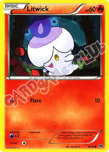 018 / 099 Litwick comune (EN) -NEAR MINT-