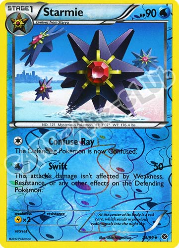 024 / 099 Starmie non comune foil reverse (EN) -NEAR MINT-