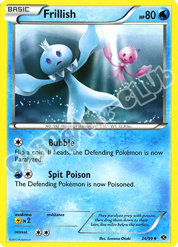 034 / 099 Frillish non comune (EN) -NEAR MINT-