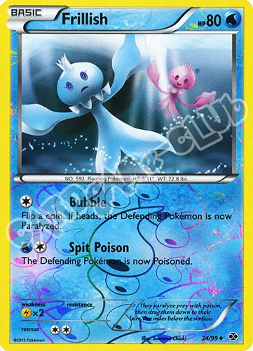 034 / 099 Frillish non comune foil reverse (EN) -NEAR MINT-