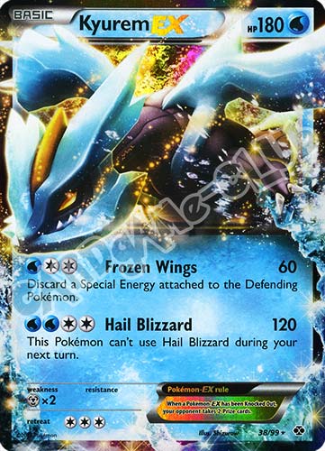 038 / 099 Kyurem EX rara ex foil (EN) -NEAR MINT-