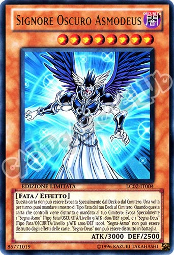 LC02-IT004 Signore Oscuro Asmodeus ultra rara Edizione Limitata (IT)  -GOOD-