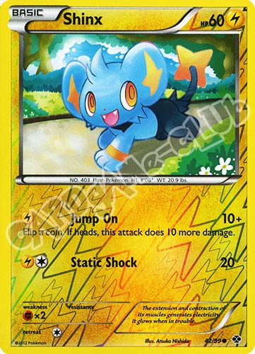 042 / 099 Shinx comune foil reverse (EN) -NEAR MINT-