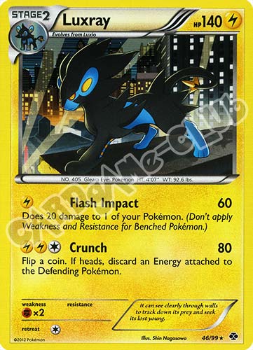 046 / 099 Luxray rara foil (EN) -NEAR MINT-