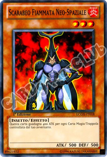 LCGX-IT018 Scarabeo Fiammata Neo-Spaziale comune 1a Edizione (IT) -NEAR MINT-