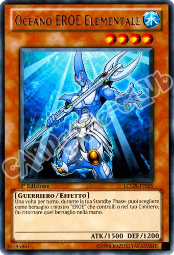 LCGX-IT025 Oceano eroe Elementale rara 1a Edizione (IT) -NEAR MINT-