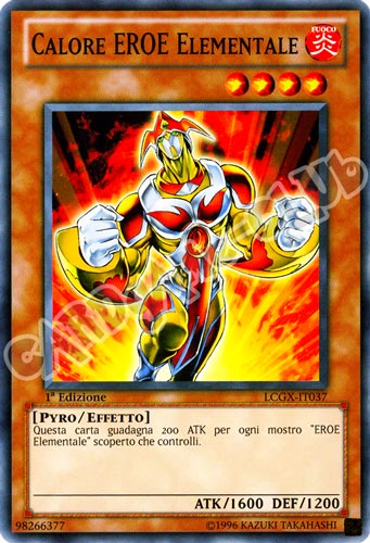 LCGX-IT037 Calore Eroe Elementale comune 1a Edizione (IT) -NEAR MINT-