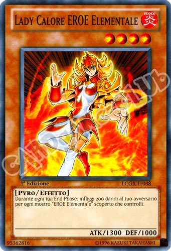 LCGX-IT038 Lady Calore Eroe Elementale comune 1a Edizione (IT) -NEAR MINT-