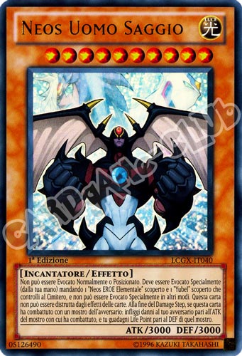 LCGX-IT040 Neos Uomo Saggio ultra rara 1a Edizione (IT) -NEAR MINT-