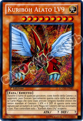 LCGX-IT043 Kuriboh Alato LV 9 rara segreta 1a Edizione (IT) -NEAR MINT-