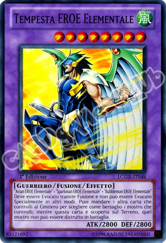 LCGX-IT048 Tempesta Eroe Elementale super rara 1a Edizione (IT) -NEAR MINT-