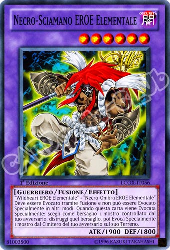 LCGX-IT056 Necro-Sciamano Eroe Elementale comune 1a Edizione (IT) -NEAR MINT-