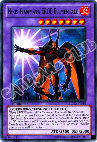 LCGX-IT058 Neos Fiammata Eroe Elementale comune 1a Edizione (IT) -PLAYED-