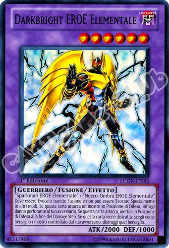 LCGX-IT063 Darkbright Eroe Elementale super rara 1a Edizione (IT) -NEAR MINT-