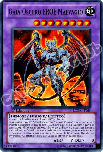 LCGX-IT069 Gaia Oscuro Eroe Malvagio super rara 1a Edizione (IT) -NEAR MINT-