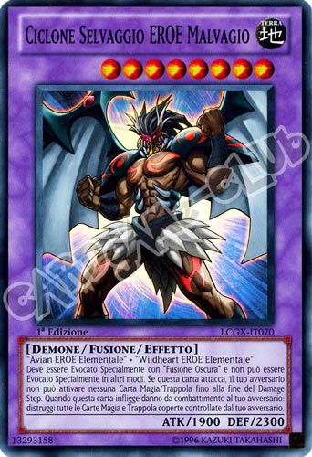 LCGX-IT070 Ciclone Selvaggio Eroe Malvagio super rara 1a Edizione (IT) -NEAR MINT-