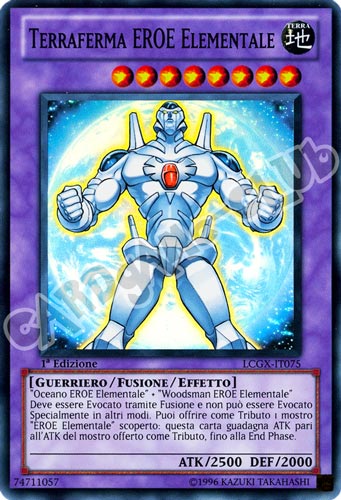 LCGX-IT075 Terraferma Eroe Elementale super rara 1a Edizione (IT) -NEAR MINT-