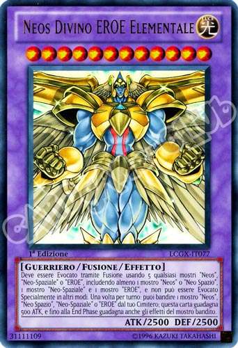 LCGX-IT077 Neos Divino Eroe Elementale ultra rara 1a Edizione (IT) -NEAR MINT-