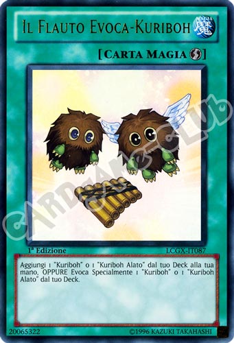 LCGX-IT087 Il Flauto Evoca-Kuriboh ultra rara 1a Edizione (IT) -NEAR MINT-