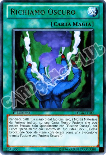 LCGX-IT100 Richiamo Oscuro rara 1a Edizione (IT)  -PLAYED-