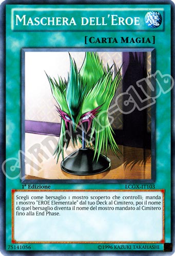 LCGX-IT103 Maschera dell'Eroe comune 1a Edizione (IT) -NEAR MINT-