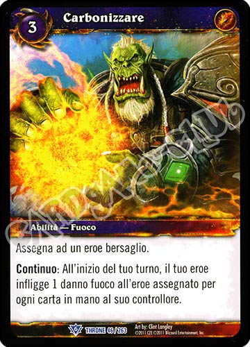 Carbonizzare rara (IT) -NEAR MINT-