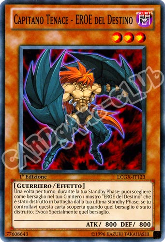 LCGX-IT123 Capitano Tenace - Eroe del Destino comune 1a Edizione (IT) -NEAR MINT-