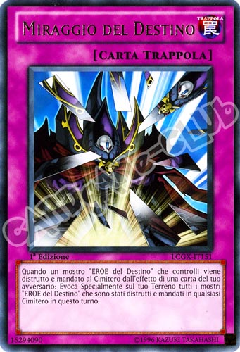 LCGX-IT151 Miraggio del Destino rara 1a Edizione (IT) -NEAR MINT-