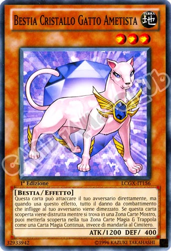 LCGX-IT156 Bestia Cristallo Gatto Ametista comune 1a Edizione (IT) -NEAR MINT-