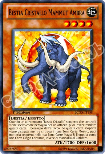 LCGX-IT159 Bestia Cristallo Mammut Ambra comune 1a Edizione (IT) -NEAR MINT-