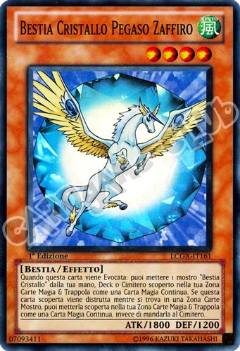 LCGX-IT161 Bestia Cristallo Pegaso Zaffiro super rara 1a Edizione (IT) -NEAR MINT-