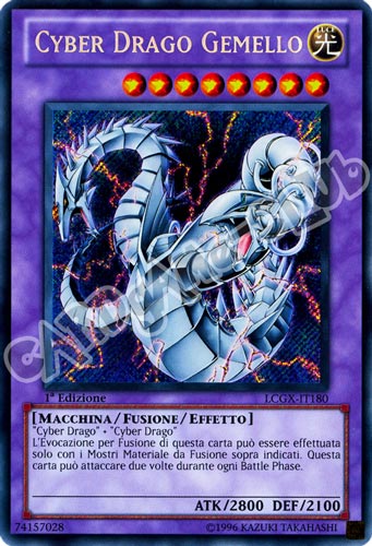 LCGX-IT180 Cyber Drago Gemello rara segreta 1a Edizione (IT) -NEAR MINT-