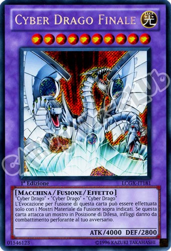 LCGX-IT181 Cyber Drago Finale rara segreta 1a Edizione (IT) -NEAR MINT-