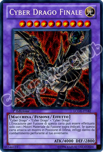 LCGX-IT182 Cyber Drago Finale rara segreta 1a Edizione (IT) -NEAR MINT-